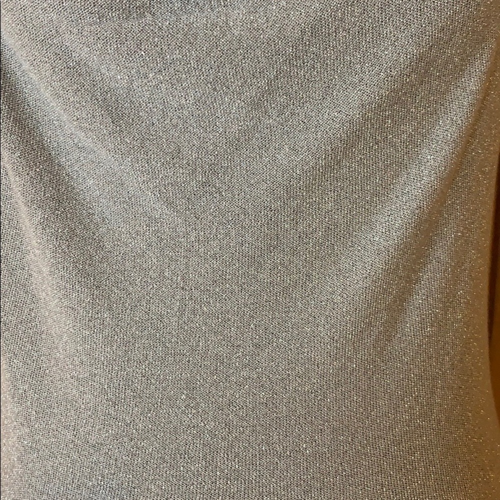 Ann Taylor sleeveless metallic silver cowl neck top Size Small - Picture 6 of 8